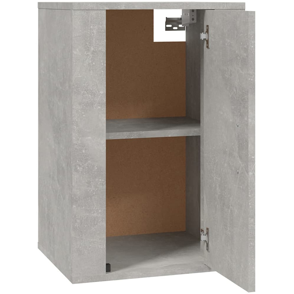 vidaXL Single Door Concrete Grey Wall Mounted TV Cabinet Image 4