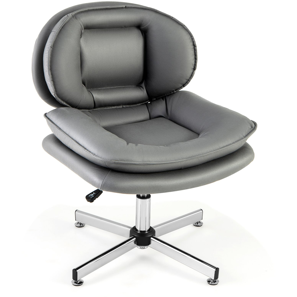 Costway Grey Double Padded Office Chair Image 2