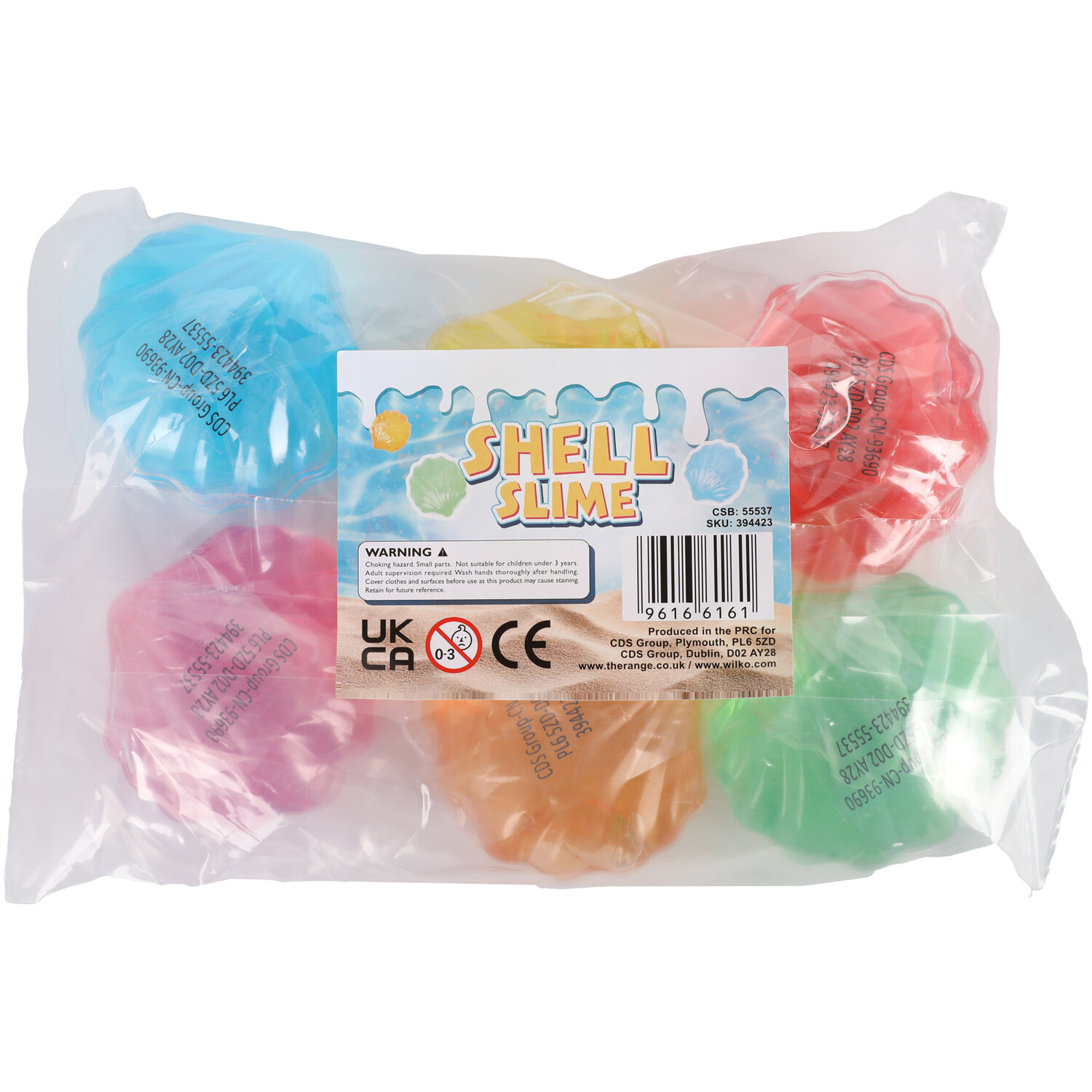 Pack of 6 Shell Slime Image 3