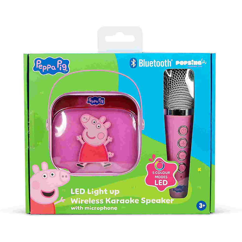 OTL Peppa Pig PopSing LED Light-Up Wireless Karaoke Speaker and Microphone Image 7