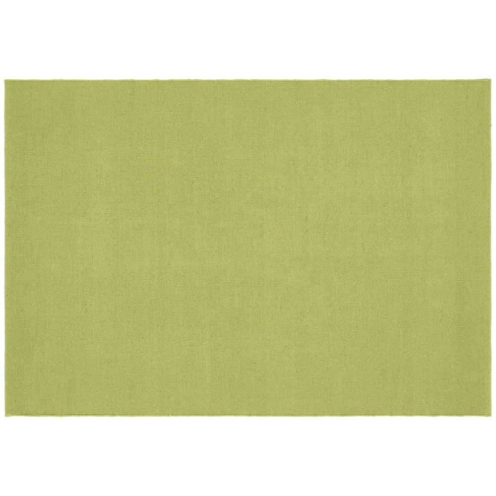 Hug Rug Green Plain Woven Rug 160 x 230cm Image 1