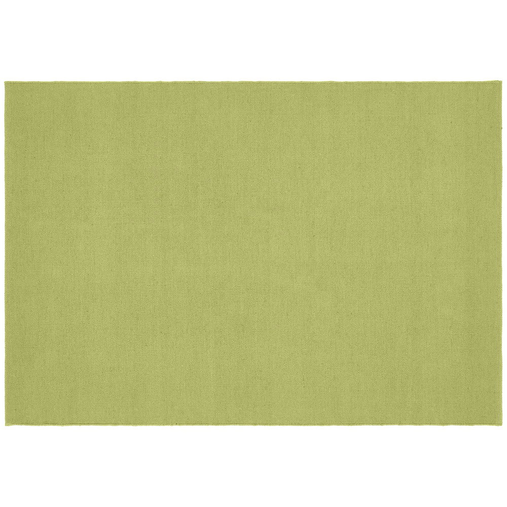 Hug Rug Green Plain Woven Rug 80 x 150cm Wilko