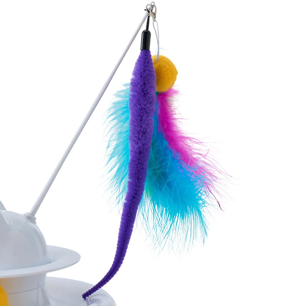 H&O Direct 4-in-1 Rechargeable Multi-Function Electronic Automatic Interactive Cat Toy Image 4