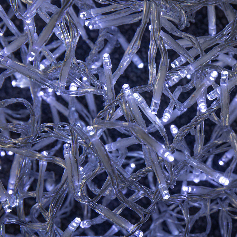 Samuel Alexander 720 White LED Clear Cable Christmas Cluster Light 9.3m Image 7