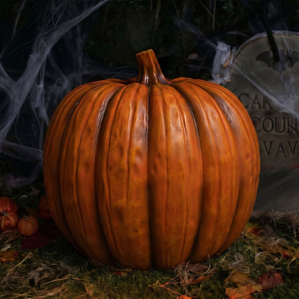 wilko Warm White LED Halloween Pumpkin Ornament 1.4ft Image 8
