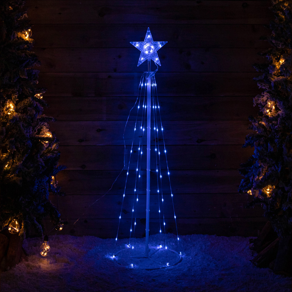 Samuel Alexander RGB LED Multi-Function Smart Christmas Cone Tree 6ft Image 2