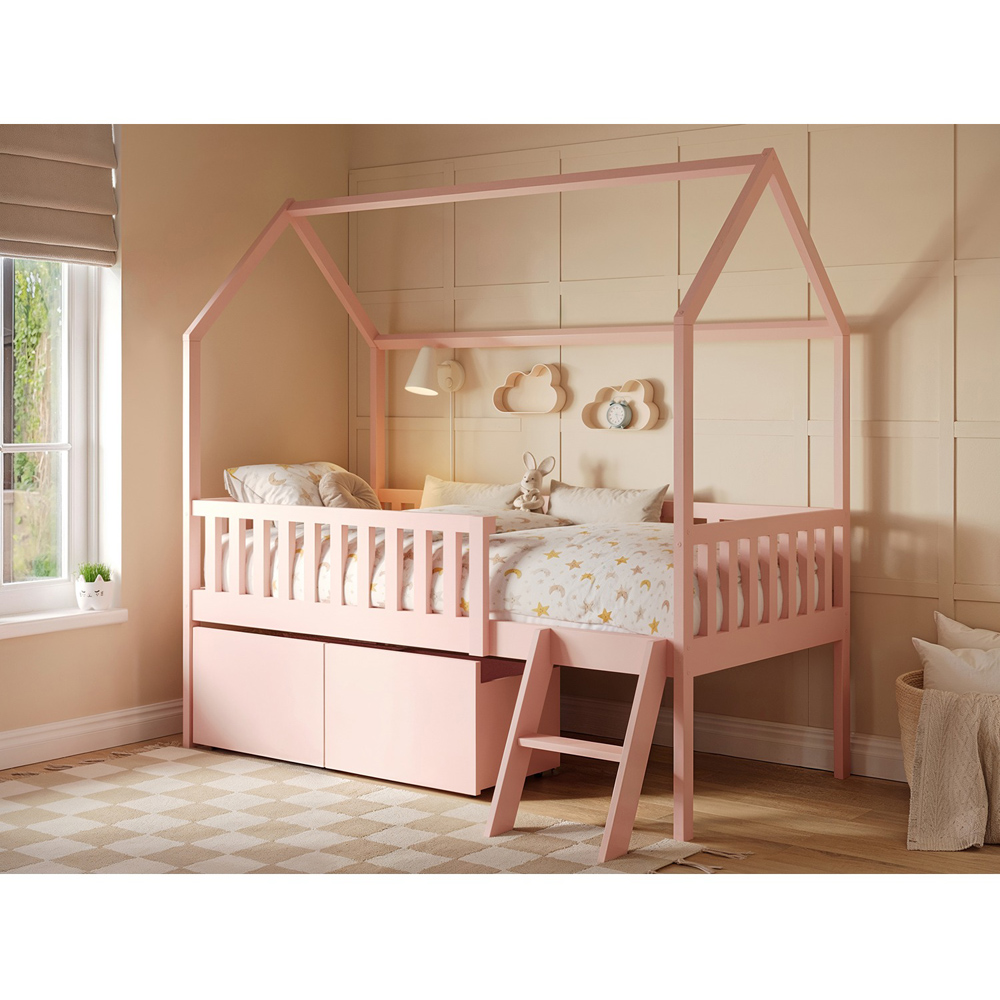 Flair Explorer Single Pink Mid Sleeper Bed Image 4