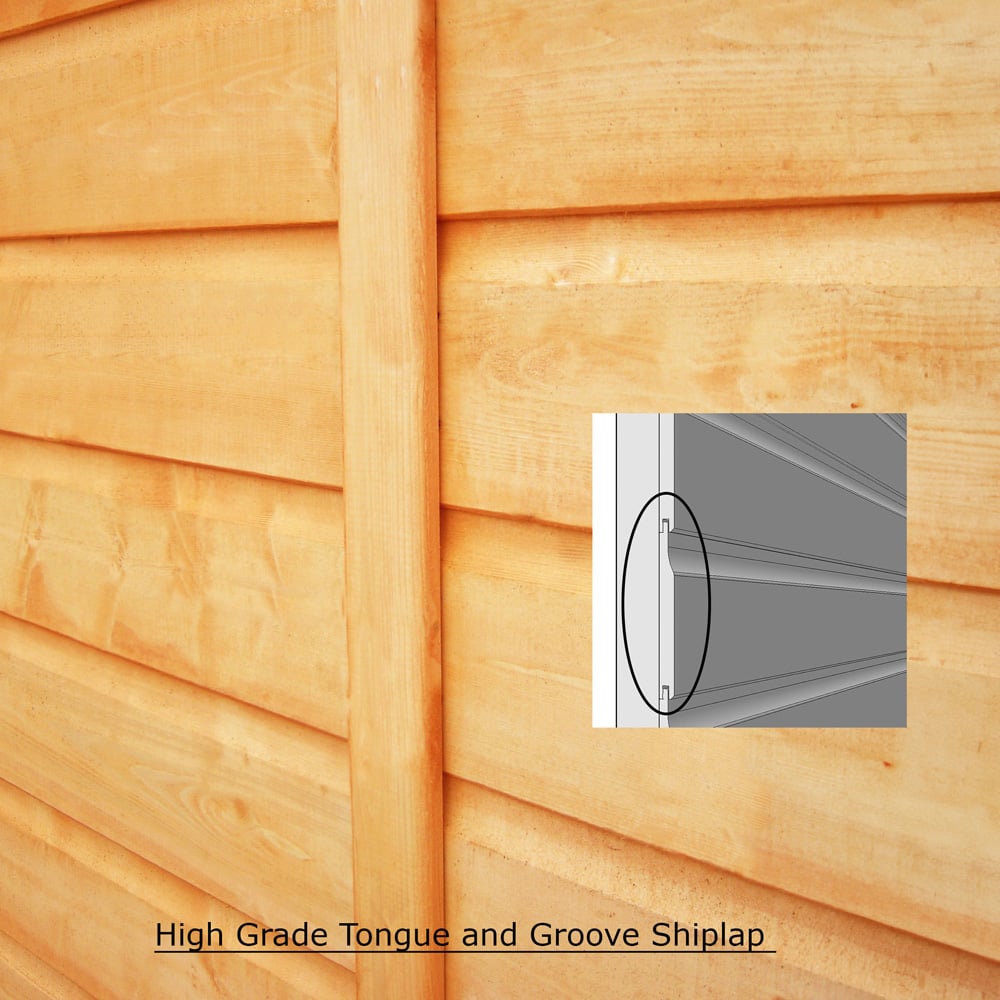 Shire 2.5 x 1.8ft Shiplap Pent Dog Kennel Image 4