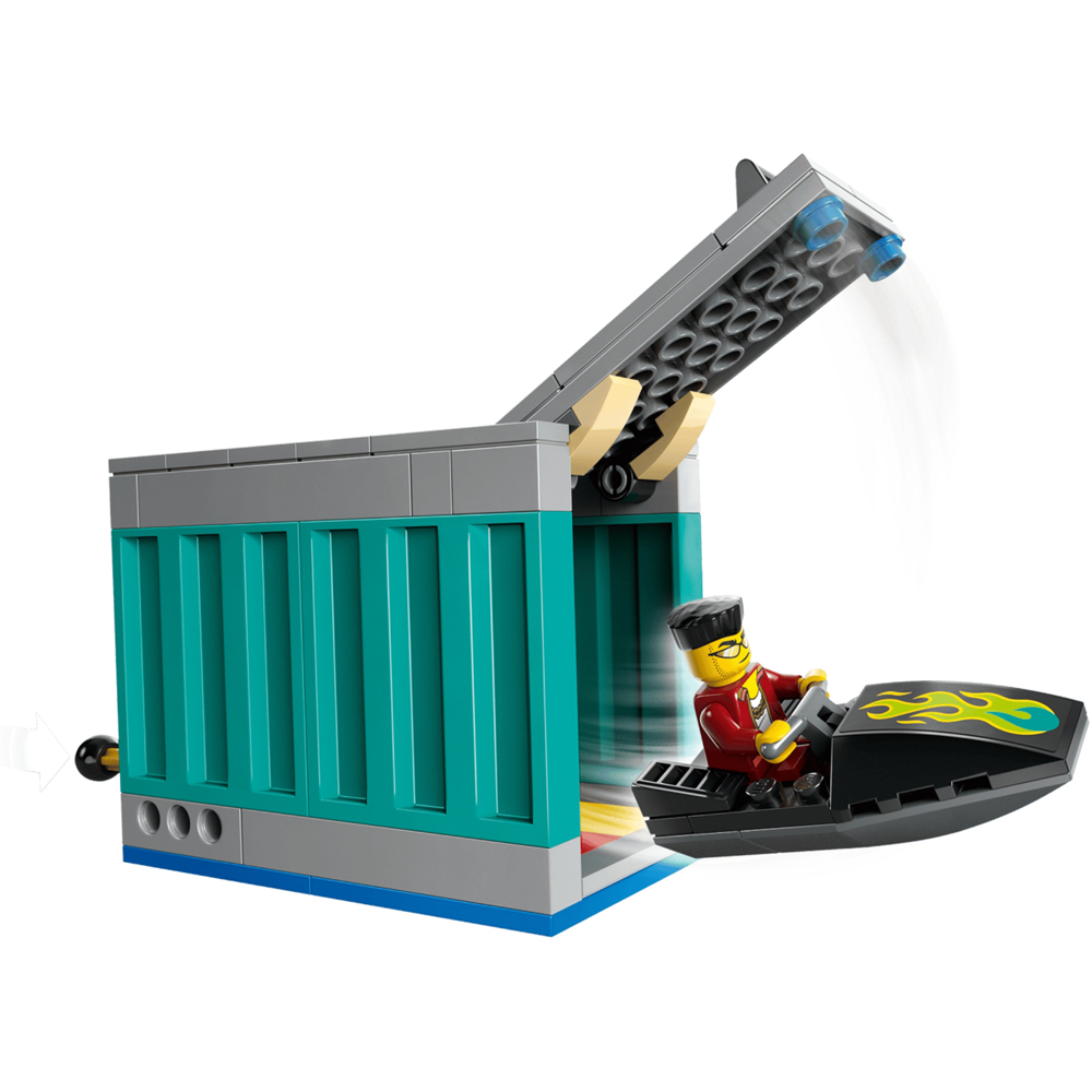 LEGO City 60417 Police Speedboat and Crooks Hideout Building Set 311 Piece Image 4