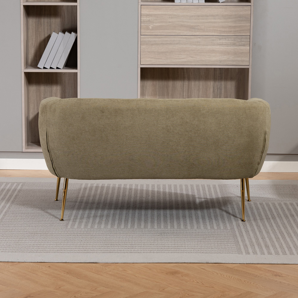 Artemis Home Stanton 2 Seater Pistachio Fabric Shell Accent Sofa Image 6