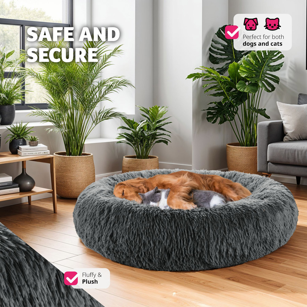 tectake Maja Donut Shaped Dog Bed 80 x 22cm Image 4