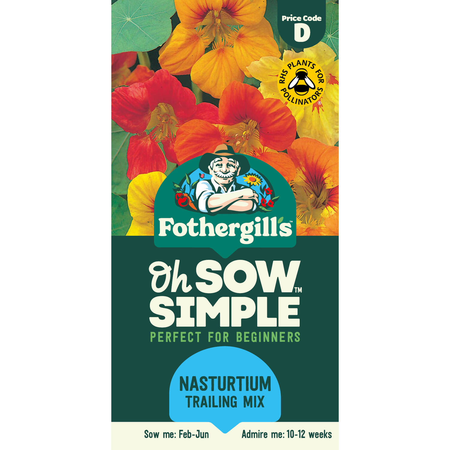 Nasturtium Trail Mix Seeds Image 1