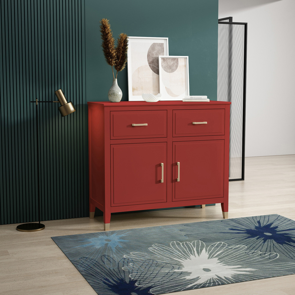 Palazzi 2 Doors 2 Drawers Red Sideboard Image 8