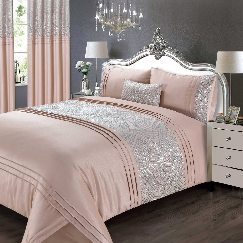 Rapport Home Charleston Single Blush Duvet Set  Image 1