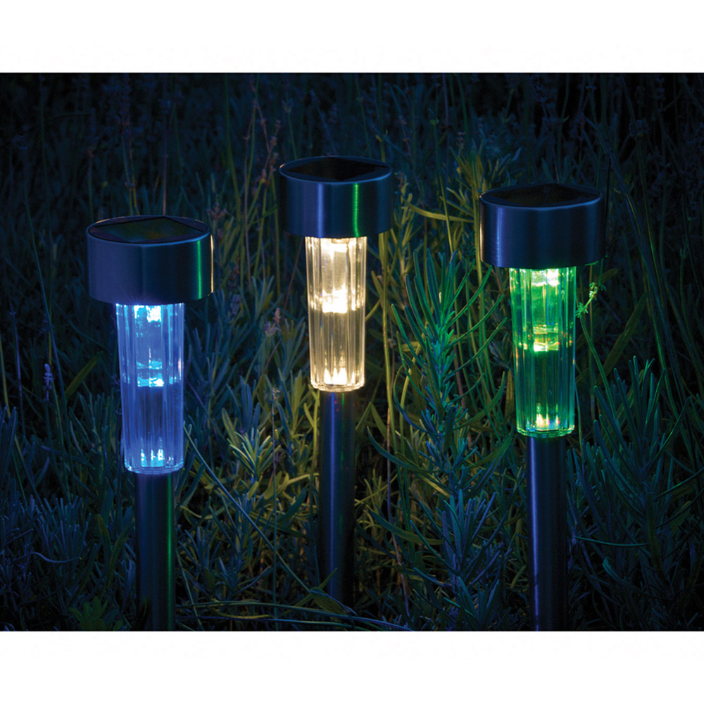 Luxform Fuego LED Solar Garden Spike Light 24 Pack Image 3
