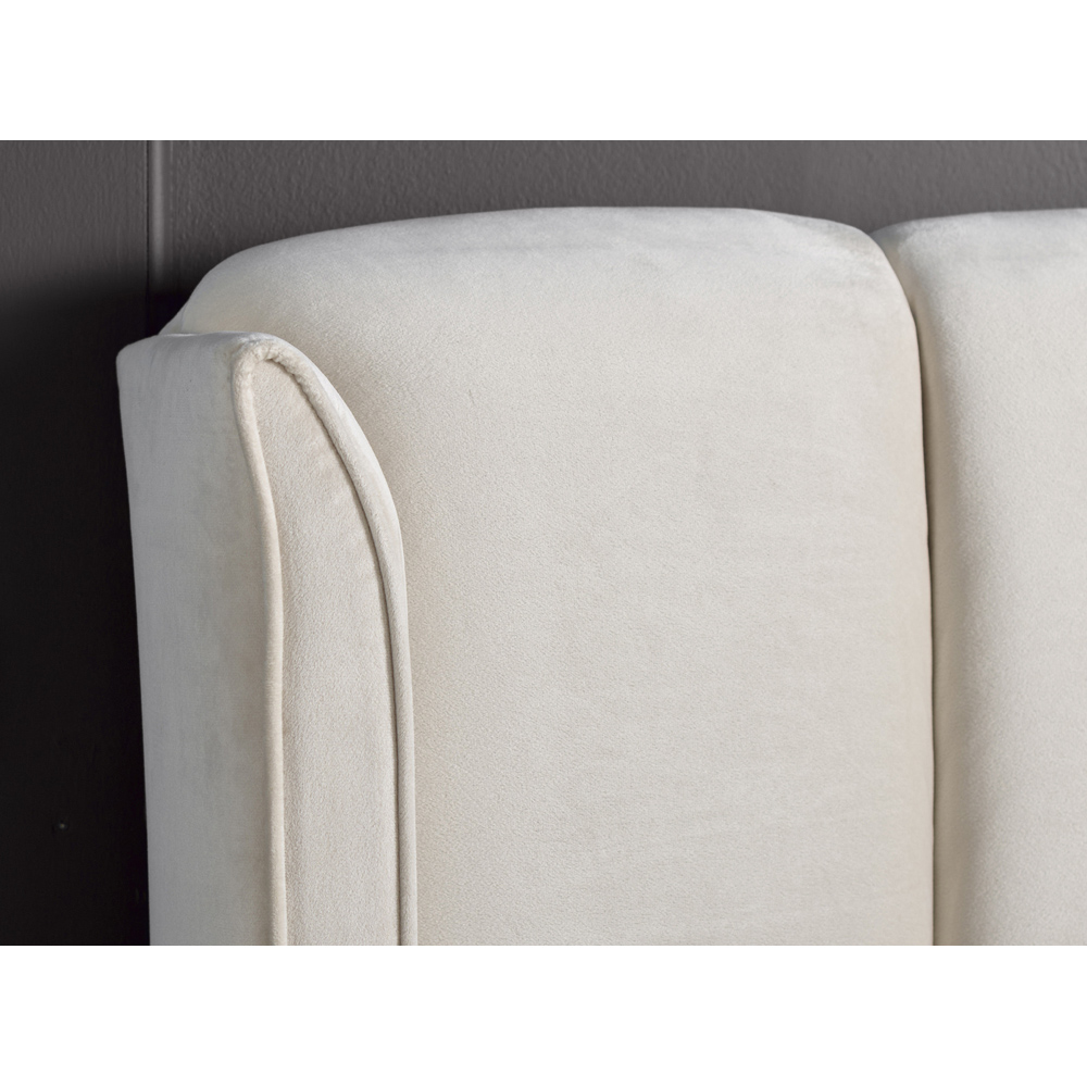 Aurora King Size Warmstone Velvet Ottoman Bed Image 5