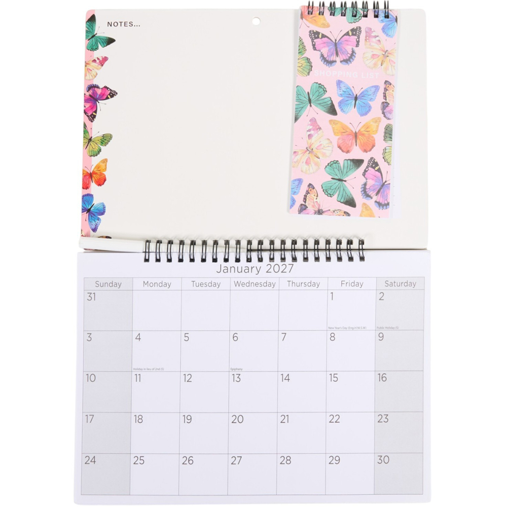 2027 Whiteboard Calendar with Pad and Pen Image 6