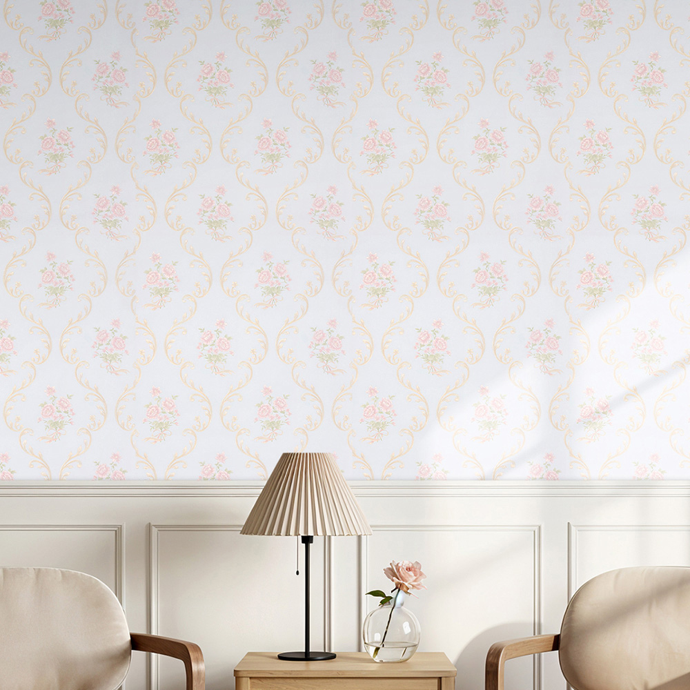 Living and Home Multicolour 3D Embossed Non-Woven Wallpaper Roll 950 x 53cm Image 7