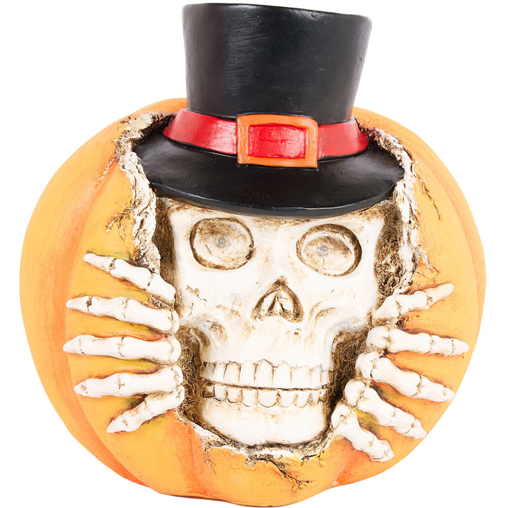LED Skull Pumpkin Light Image 1