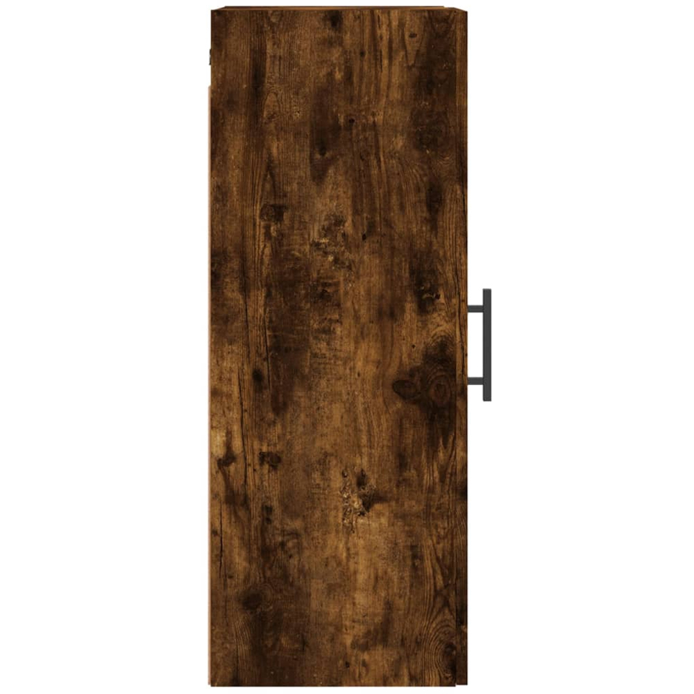 vidaXL Single Door Smoked Oak Wooden Wall-Mounted Cabinet Image 8