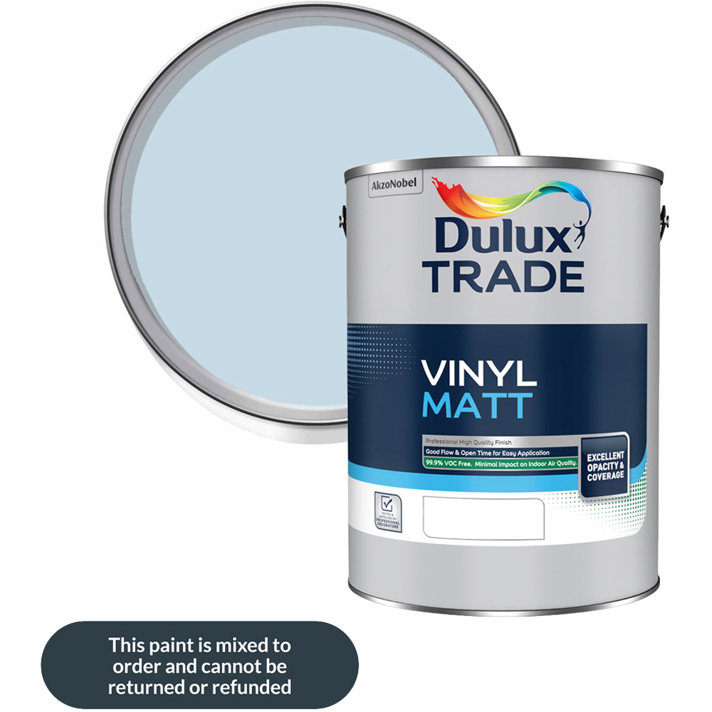 Dulux Trade Mineral Mist Walls and Ceilings Vinyl Matt Paint 5L Image 1