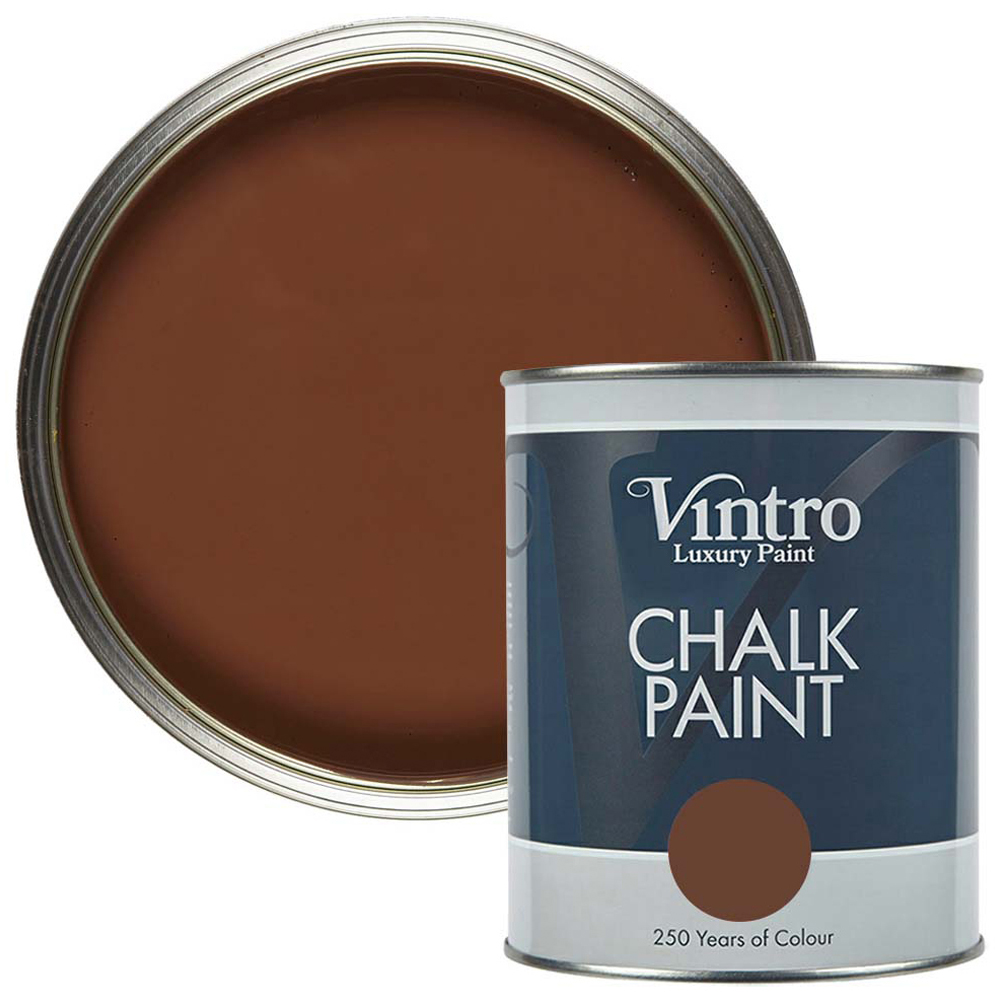 Vintro Paint Chocolate Matt Finish Chalk Paint 1L Image 1