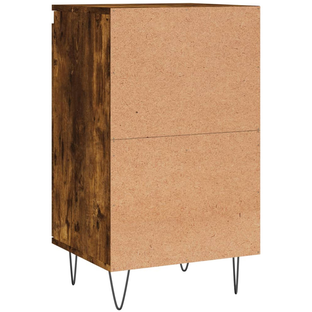 vidaXL Single Door Smoked Oak Sideboard Image 8