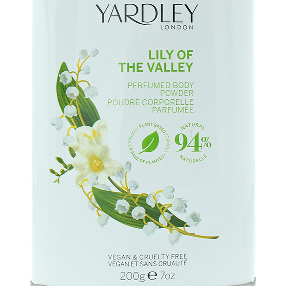 Yardley Lily of the Valley Body Powder 200g Image 2