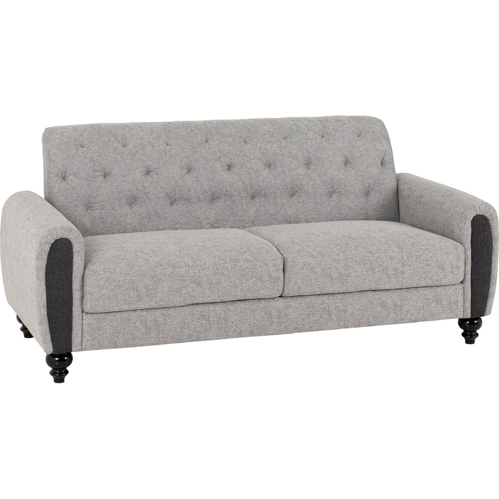 Seconique Chester 5 Seater Light Grey Sofa Set Image 6