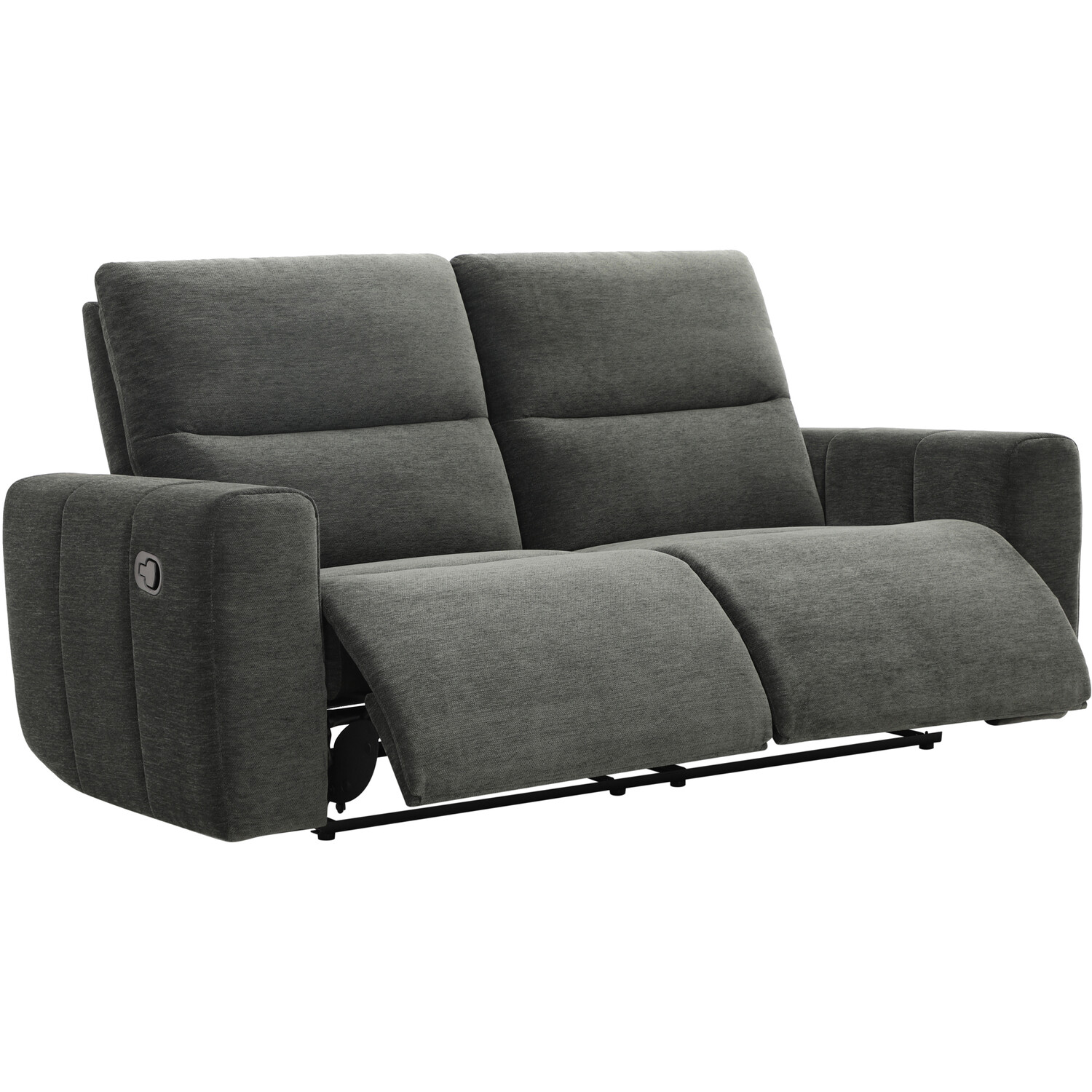 Holborton Manual Recliner Sofa Dark Olive 3 Seater Image 3