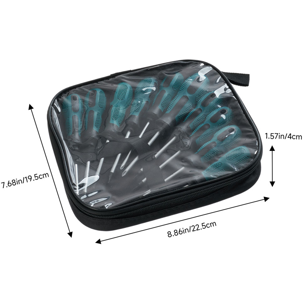 Living and Home 10 Piece Multi-Purpose Screwdriver Set with Storage Bag Image 6