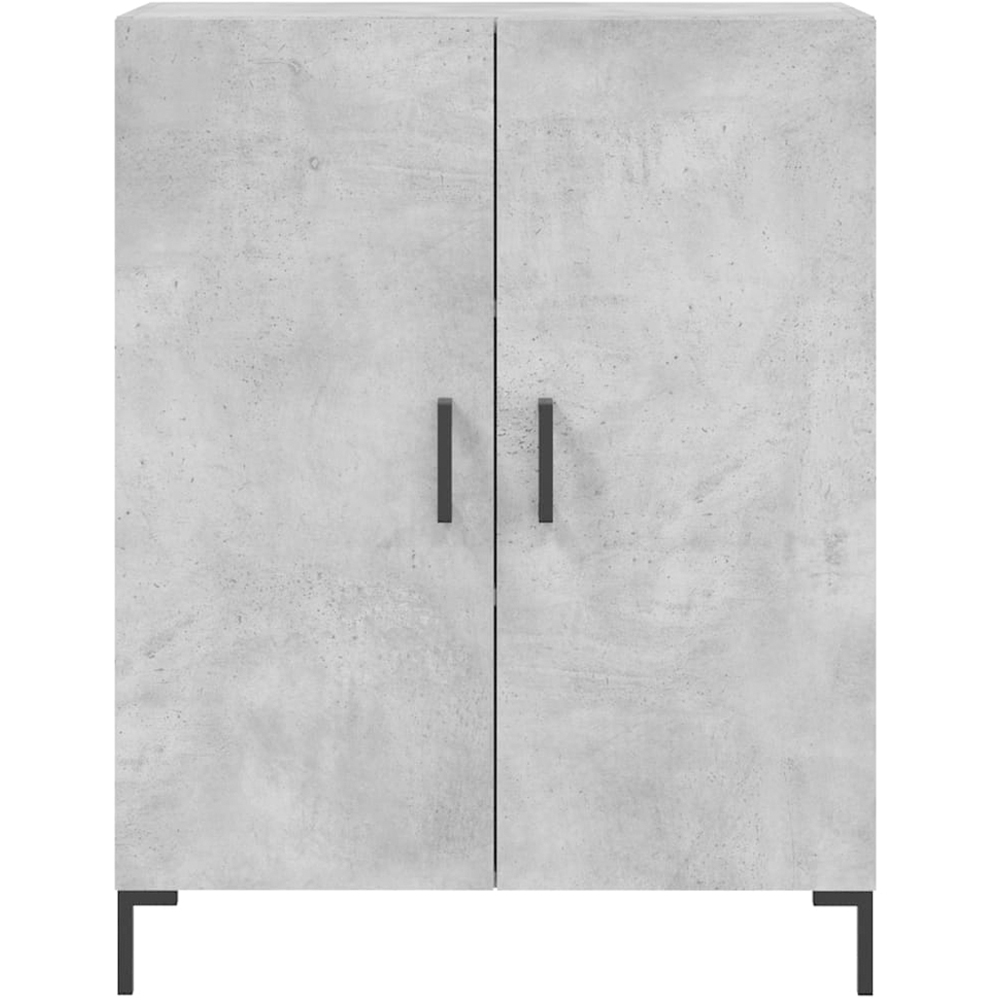 vidaXL 4 Door Concrete Grey Highboard Image 8