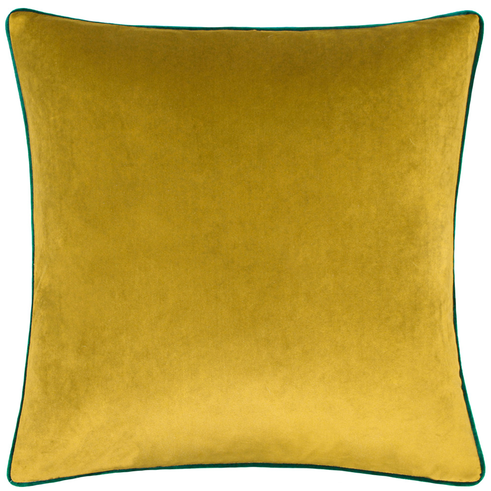 Furn Meridian Moss and Emerald Velvet Cushion 45 x 45cm Image 1