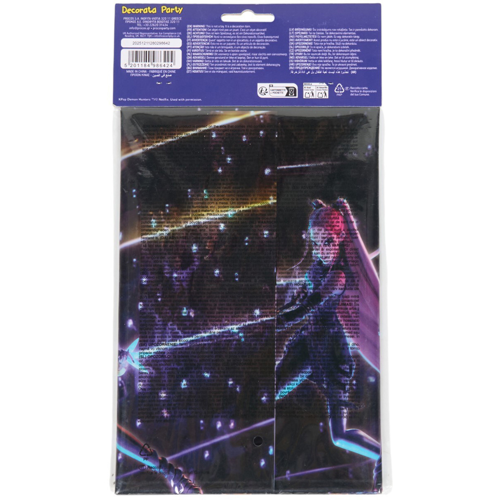 K-pop Demon Hunters Table Cover Black Image 2