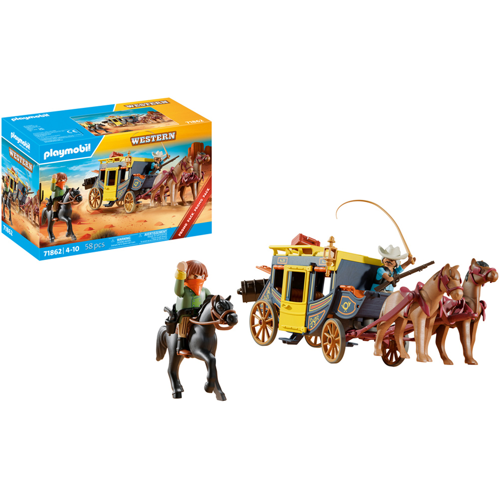 Playmobil Wild West Stagecoach Playset Image 3