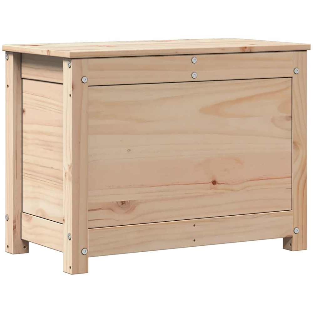 vidaXL Brown Solid Pinewood Storage Box Image 1
