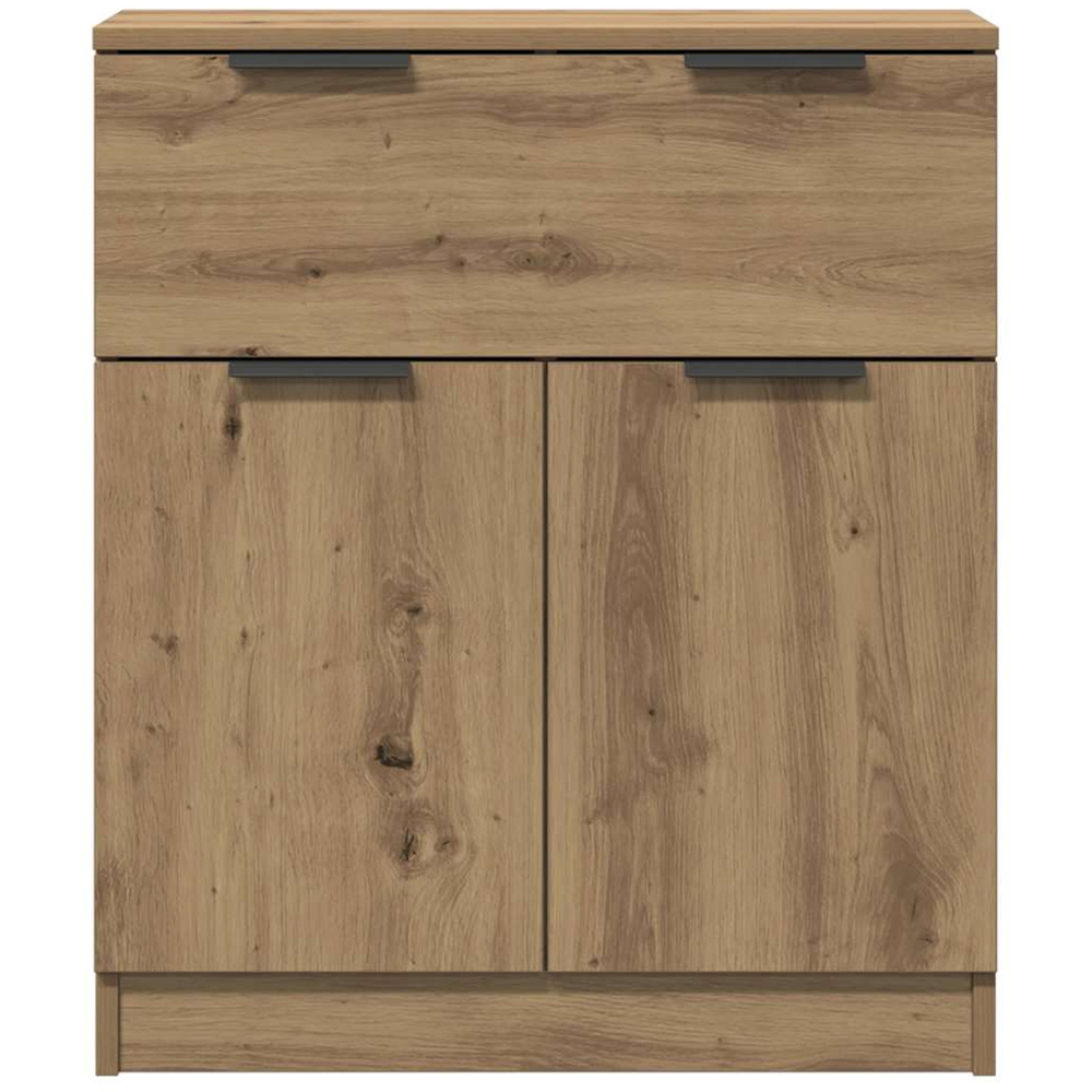 vidaXL 2 Door Single Drawer Artisan Oak Sideboard Image 5