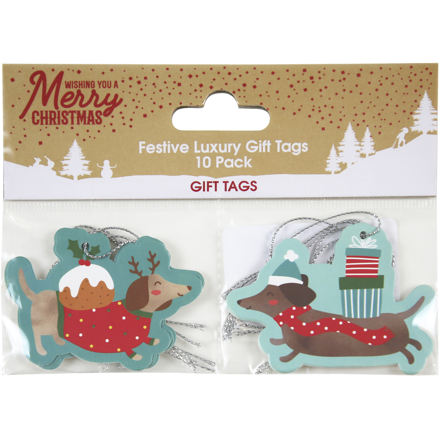 Pack of 10 Festive Animal Gift Tags Image