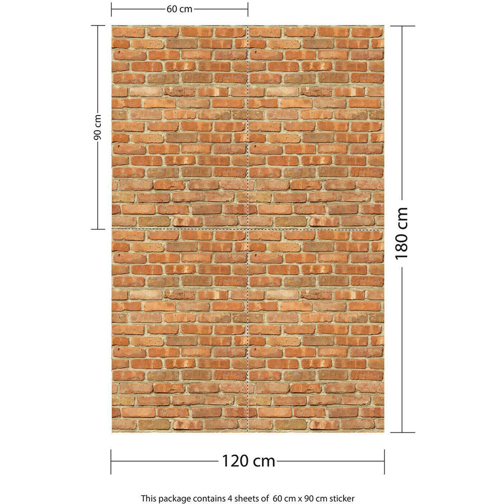 Walplus London Topaz Brick Wall Self-adhesive Decal Wallpaper Image 5