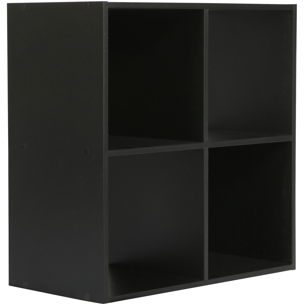 Jane 4 Shelf Black Cube Storage Unit Image 3
