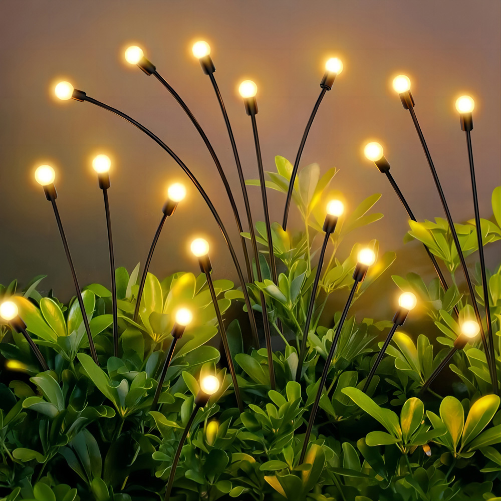 Avilo 2 Pack Micro LED Solar Firefly Stake Light Image 2