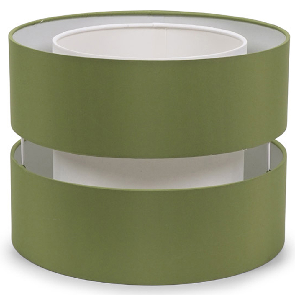 ValueLights Sophia 2 Tier Olive Ceiling Light Shade Small Image 1