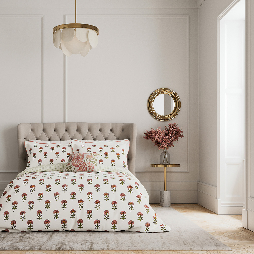 V&A Regal Marigold Single Rose Duvet Set Image 5