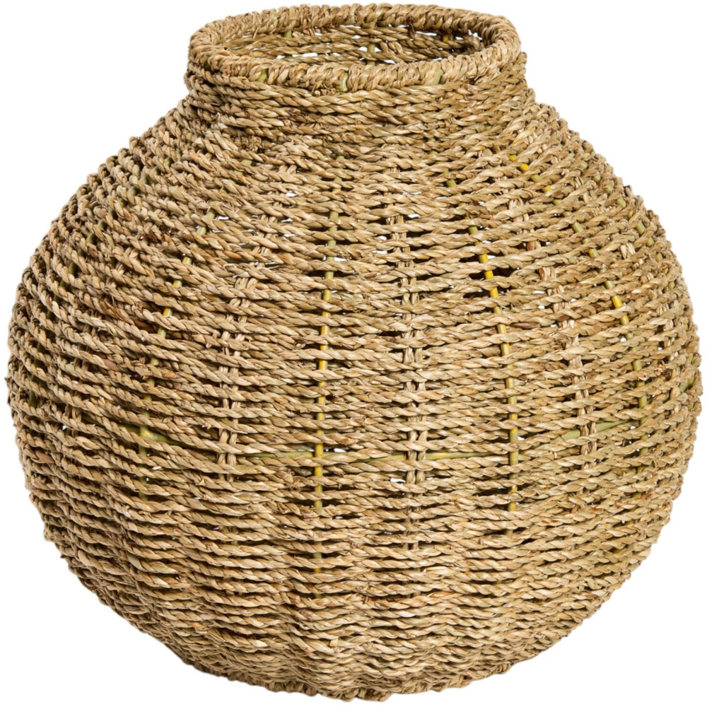 Natural Seagrass Vase Brown Image 1