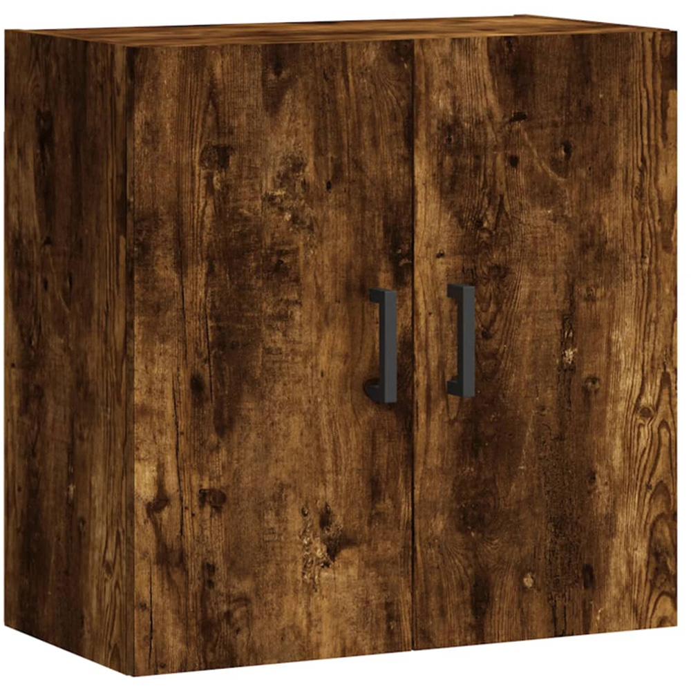 vidaXL 2 Door Smoked Oak Wall Cabinet Image 2