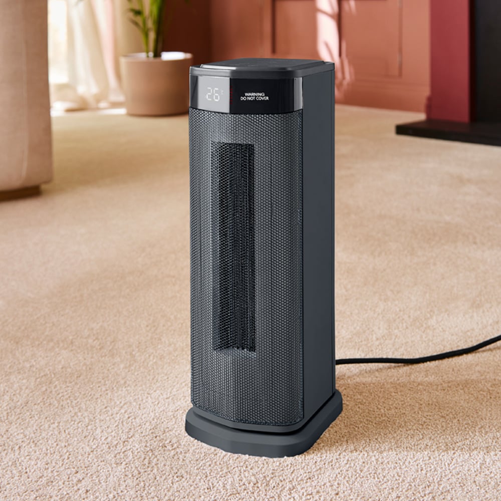 Morphy Richards Grey Ceramic Tower Fan Heater 2000W Image 2
