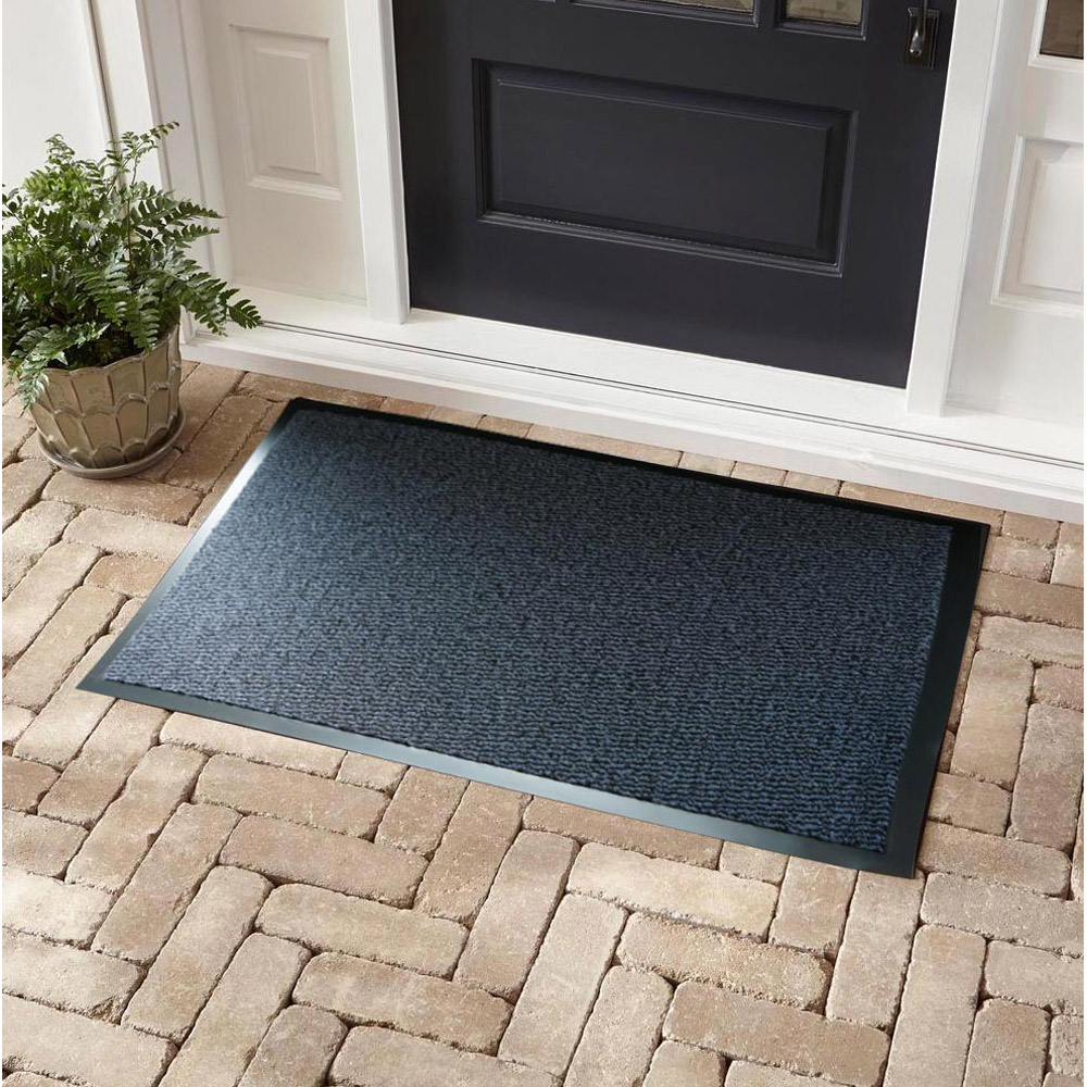 Desire Rugs Blue Anti Slip Door Mat 60 x 90cm Image 2