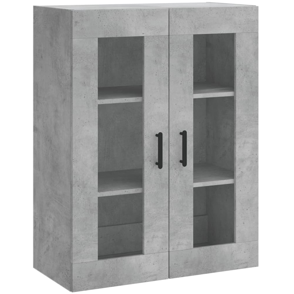 vidaXL 3 Door 3 Drawer Concrete Grey Highboard Image 5
