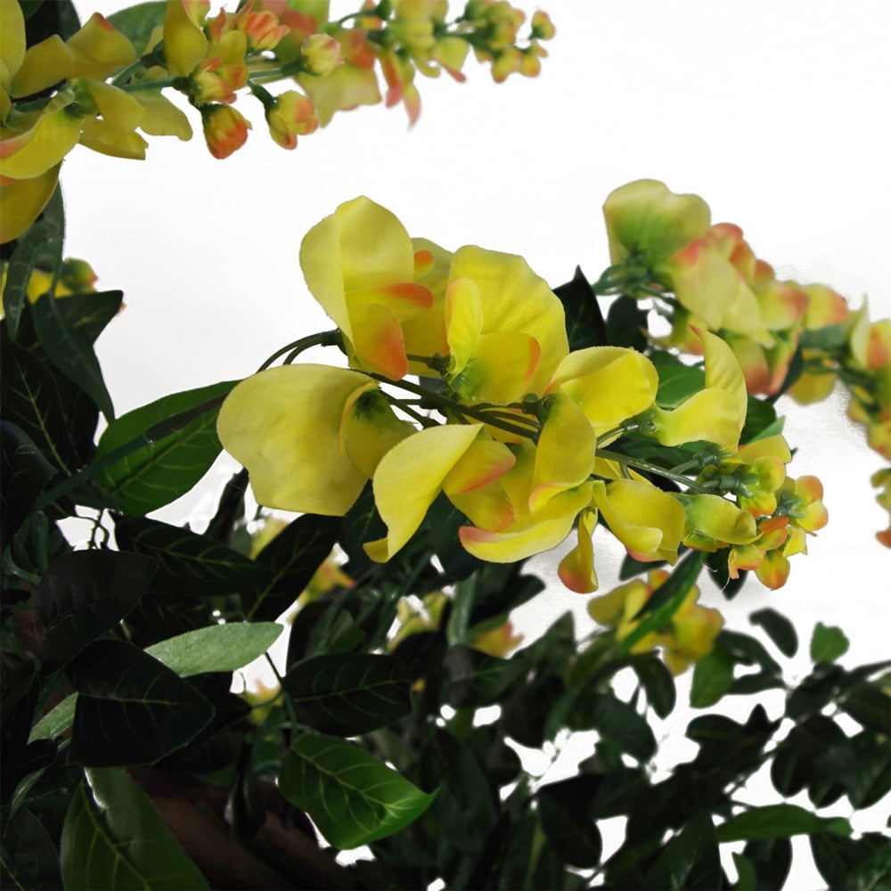 Leaf Yellow Wisteria Artificial Tree in Pot 120cm Image 2