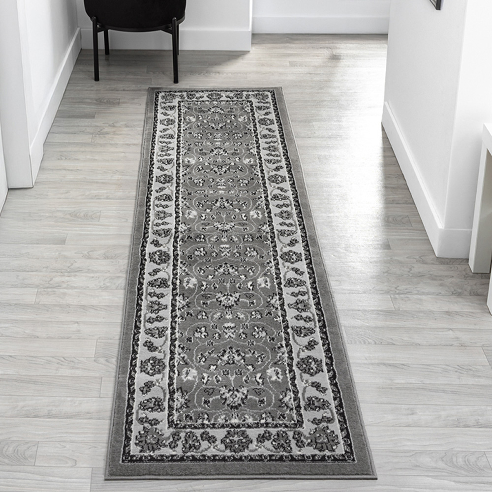 Desire Rugs Obsidian Grey Classical Traditional Rug 200 x 290cm Image 6